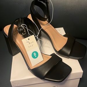 Brand New a New Day Black Heels, Size 8